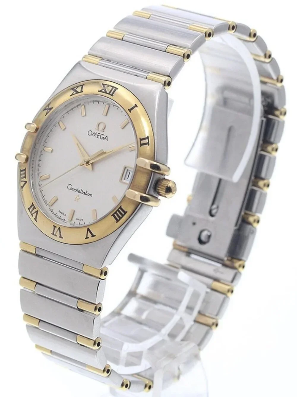 OMEGA Constellation 1312.30 date half bar white Dial Quartz Men's Watch_934673